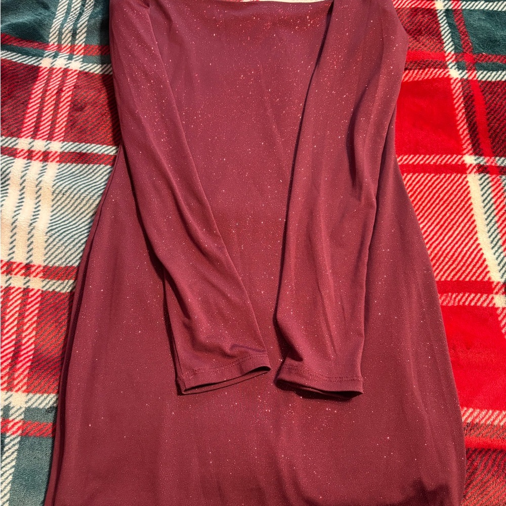 Lucy in the Sky Red Long Sleeve Bodycon Dress